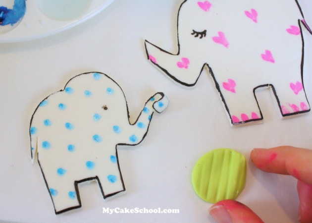 Love You Bunches! Sweet Elephant Cake {free} Tutorial by MyCakeSchool.com! Online Cake Decorating Tutorials & Recipes! 