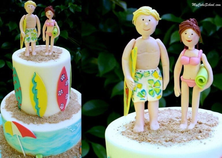 Beach Couple- A Cake Decorating Video