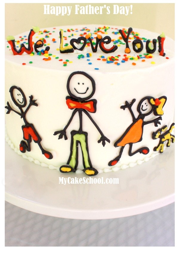 CUTE Father's Day Blog Tutorial by MyCakeSchool.com!