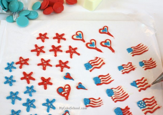 Fabulous Fourth of July Cake and Cupcake Design Ideas! Cake Decorating Tutorial by MyCakeSchool.com. 