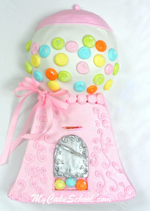 Learn how to make an easy Gumball Machine Cake in this free MyCakeSchool.com cake tutorial!