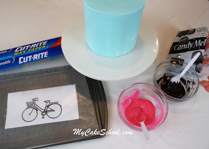 Adorable Bicycle and Balloons Cake! Free cake decorating tutorial by MyCakeSchool.com! Online cake classes & recipes!