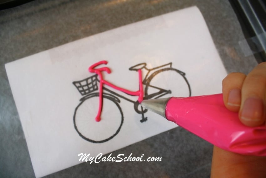 Adorable Bicycle and Balloons Cake! Free cake decorating tutorial by MyCakeSchool.com! Online cake classes & recipes!