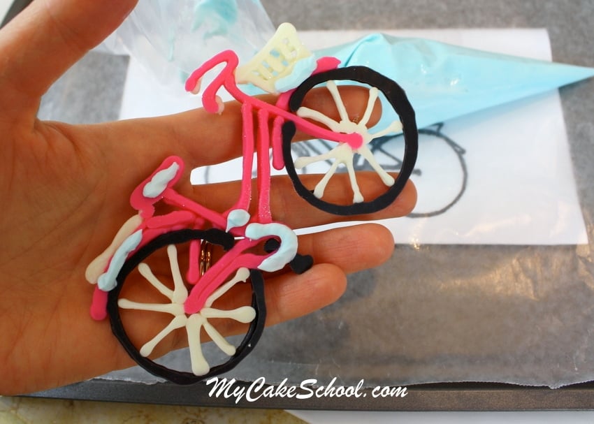 Adorable Bicycle and Balloons Cake! Free cake decorating tutorial by MyCakeSchool.com! Online cake classes & recipes!