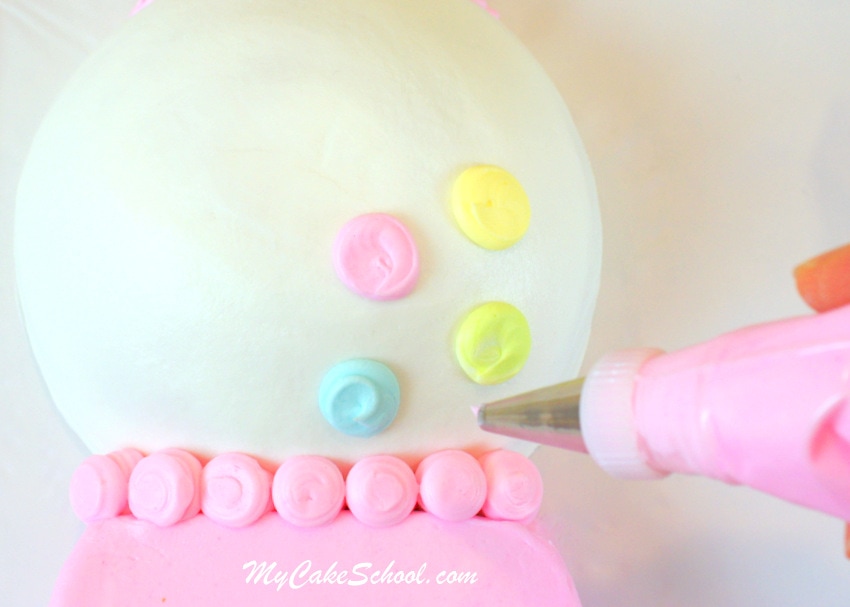 Learn how to make an easy Gumball Machine Cake in this free MyCakeSchool.com cake tutorial!