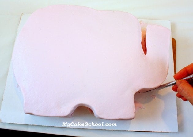 Free Elephant Cake Tutorial by MyCakeSchool.com!