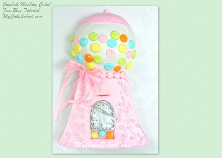 Learn how to make an easy Gumball Machine Cake in this free MyCakeSchool.com cake tutorial!