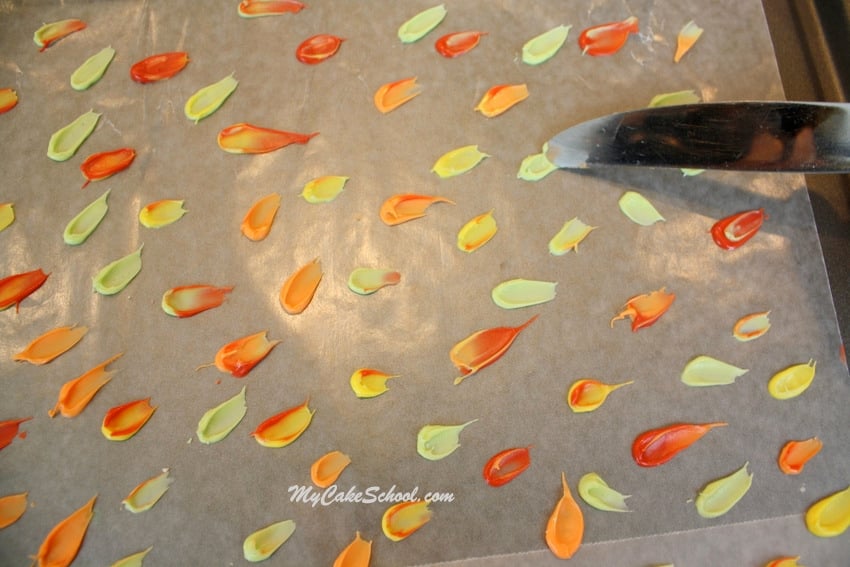 Autumn Leaves in Chocolate- Free cake decorating tutorial by MyCakeSchool.com!