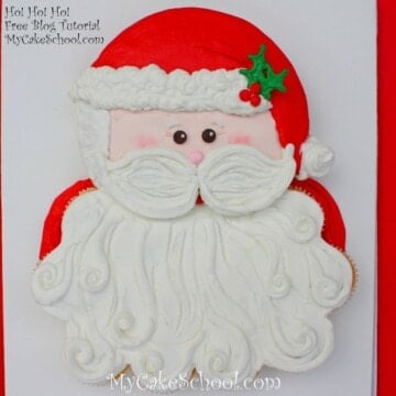 Sweet Santa Cupcake Cake Tutorial by MyCakeSchool.com! Online Cake Tutorials & Recipes!