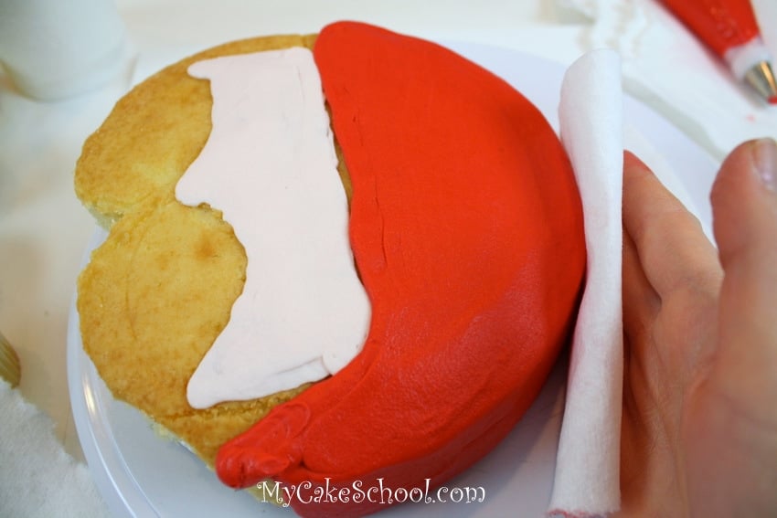 Santa cupcake cake tutorial by MyCakeSchool.com!