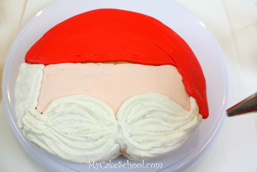 Santa cupcake cake tutorial by MyCakeSchool.com!