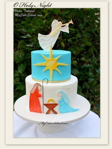 Celebrate the Season with this Beautiful Nativity Cake! A My Cake School Cake Decorating Video Tutorial.