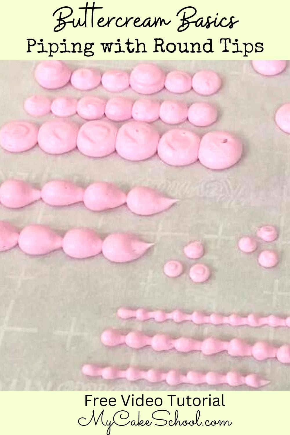 Piping Basics Round Piping Tips My Cake School