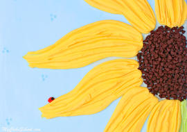 Beautiful buttercream sunflower sheet cake tutorial by My Cake School! Free tutorial!