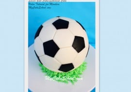Learn to create and decorate round, spherical cakes in this MyCakeSchool.com Soccer Ball Cake Video!