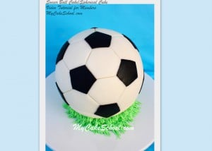 Learn to create and decorate round, spherical cakes in this MyCakeSchool.com Soccer Ball Cake Video!