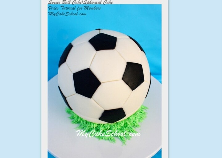 Soccer Ball Cake Tutorial My Cake School