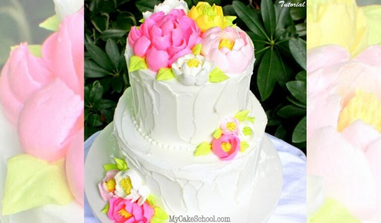 How to Pipe Large Frosting Flowers!~Video Tutorial