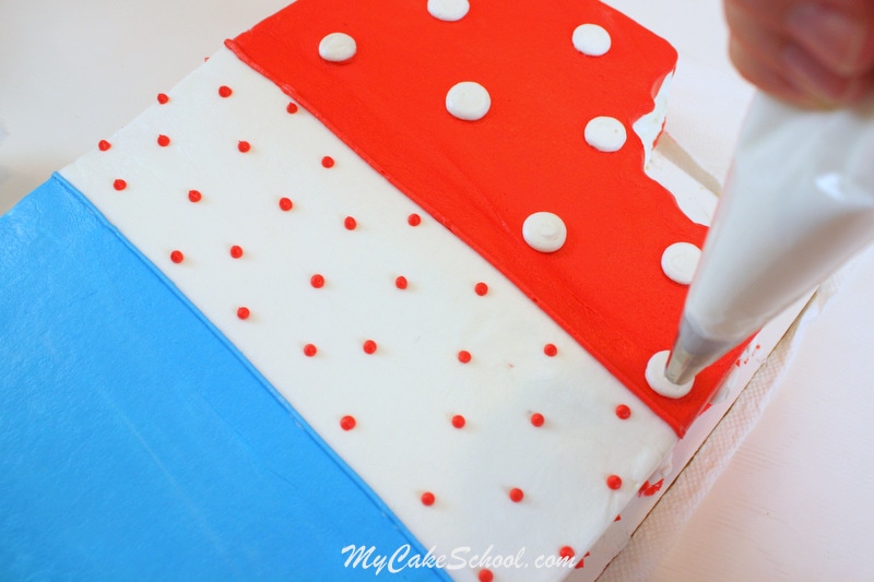 Awesome Popsicle Cake Tutorial by MyCakeSchool.com! This is such a quick and easy design- perfect for summertime! MyCakeSchool.com Online Cake Classes & Recipes!