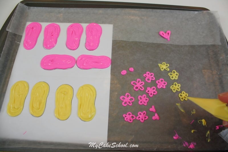 Free Flip Flop Cake Tutorial by My Cake School! SO cute!