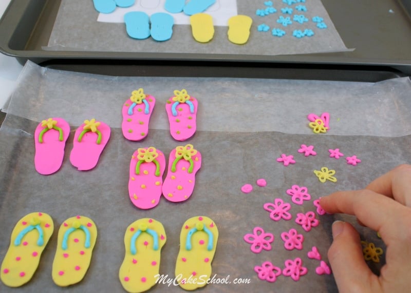 Learn to make flip flop cupcakes in this free My Cake School cake decorating tutorial!