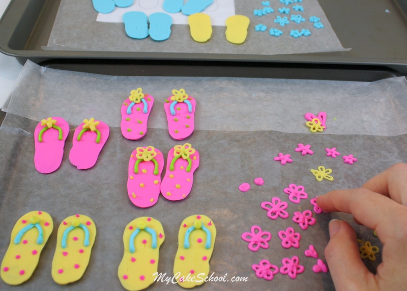 Learn to make flip flop cupcakes in this free My Cake School cake decorating tutorial!