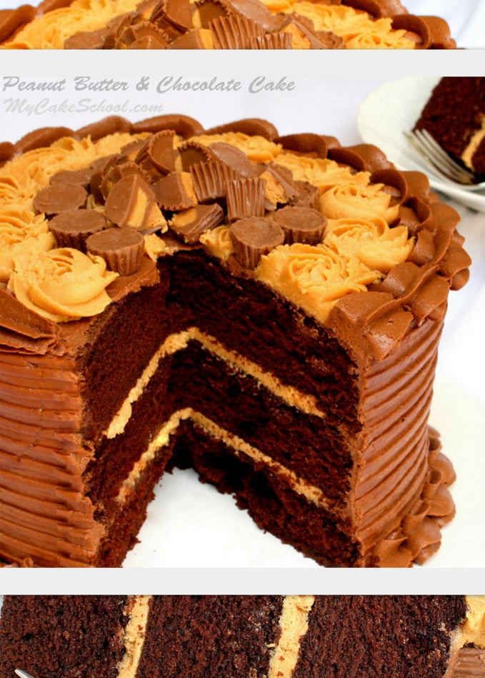Peanut Butter and Chocolate Cake Recipe from Scratch! My Cake School