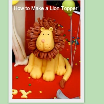 Learn to make a CUTE Lion Cake Topper in this MyCakeSchool.com video tutorial! Perfect for Circus and Jungle Themed Parties!