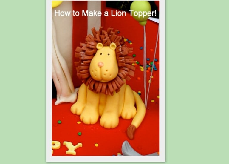 Learn to make a CUTE Lion Cake Topper in this MyCakeSchool.com video tutorial! Perfect for Circus and Jungle Themed Parties!