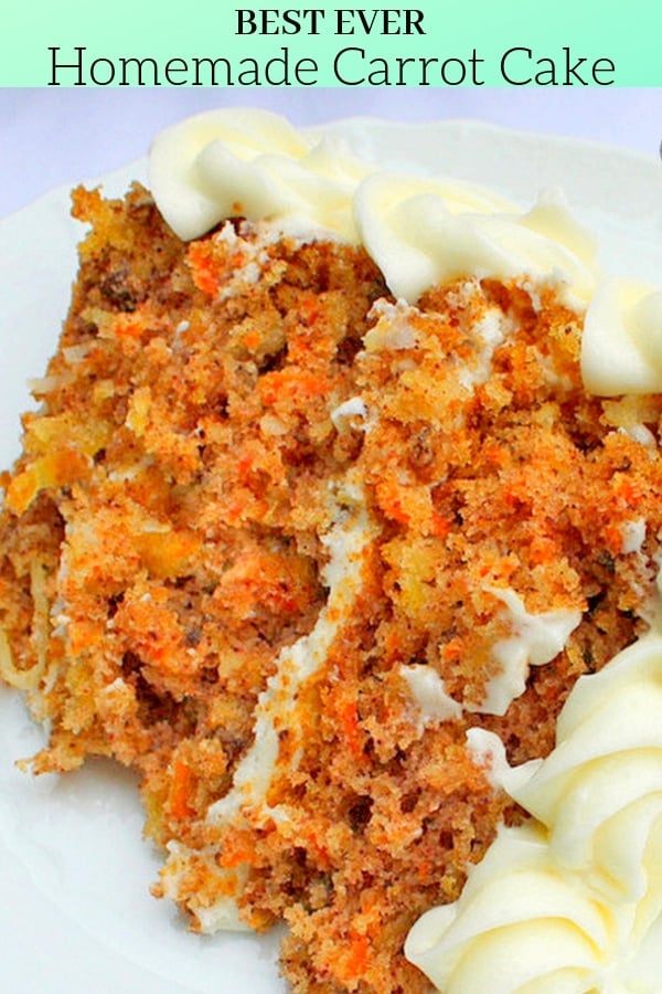 This is the BEST Carrot Cake Recipe! So moist and delicious- this carrot cake is always a crowd pleaser!