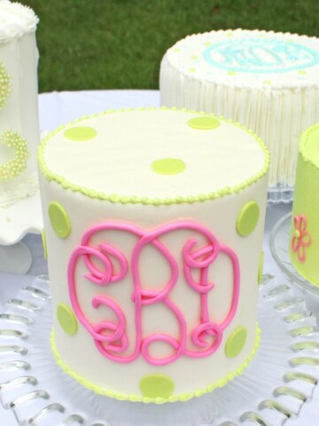 Learn to make beautiful monograms for cakes in this MyCakeSchool.com cake decorating video!