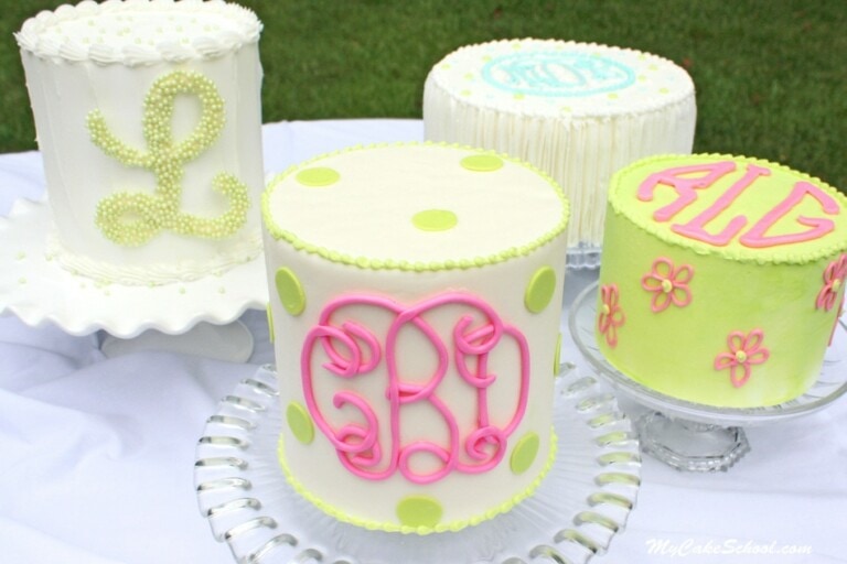 Monogram Cake Tutorial