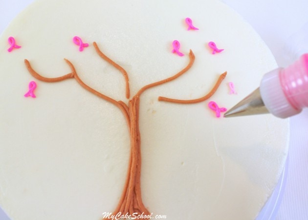 Breast Cancer Awareness~ Blog Tutorial by MyCakeSchool.com