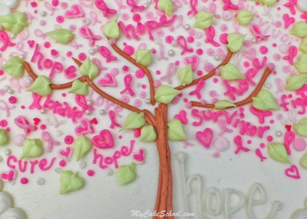 Breast Cancer Awareness~ Blog Tutorial by MyCakeSchool.com