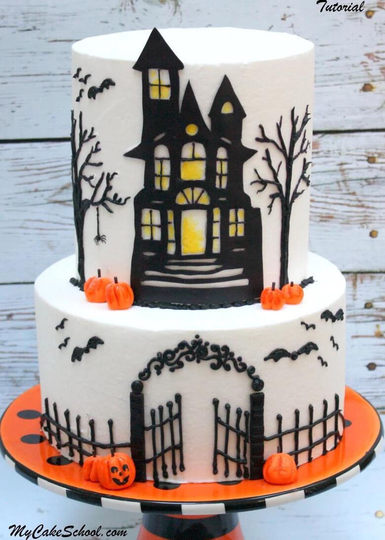 Haunted House Cake