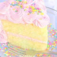 Amazing White Almond Sour Cream Cake Recipe from Scratch! Super moist and delicious! My Cake School Cake Recipes, Cake Tutorials, and More!