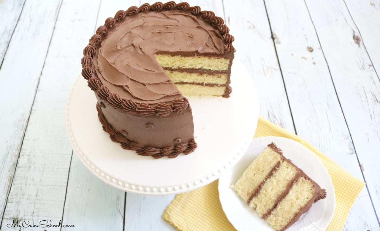 Yellow Cake {A Scratch Recipe} My Cake School