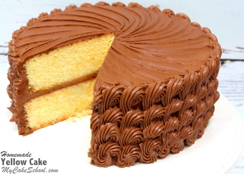 Yellow Cake {A Scratch Recipe} | My Cake School