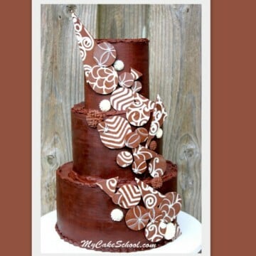 Learn to Make Elegant Chocolate Accents! A Cake Decorating Video by My Cake School.