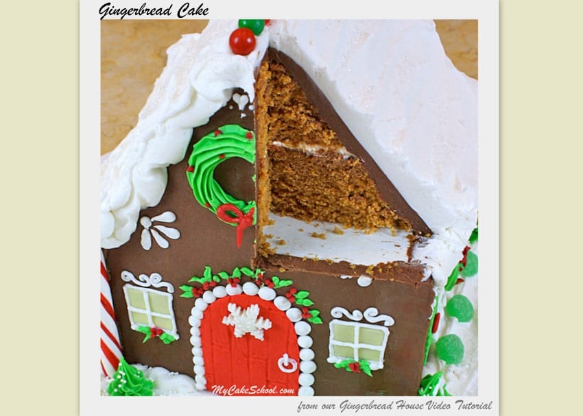 Gingerbread Cake~A Doctored Cake Mix Recipe- by MyCakeSchool.com