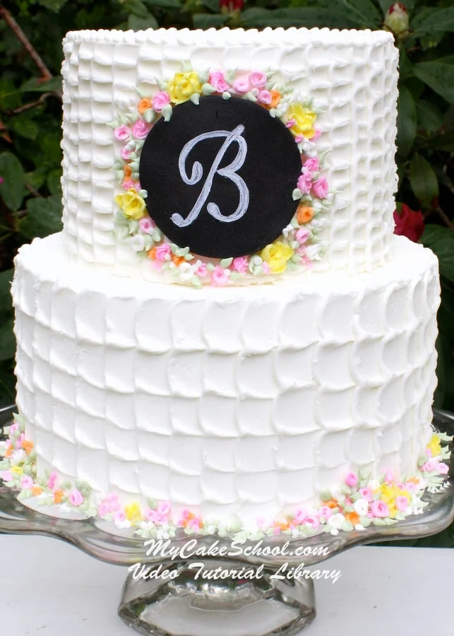 Beautiful Textured Buttercream-Cake Tutorial