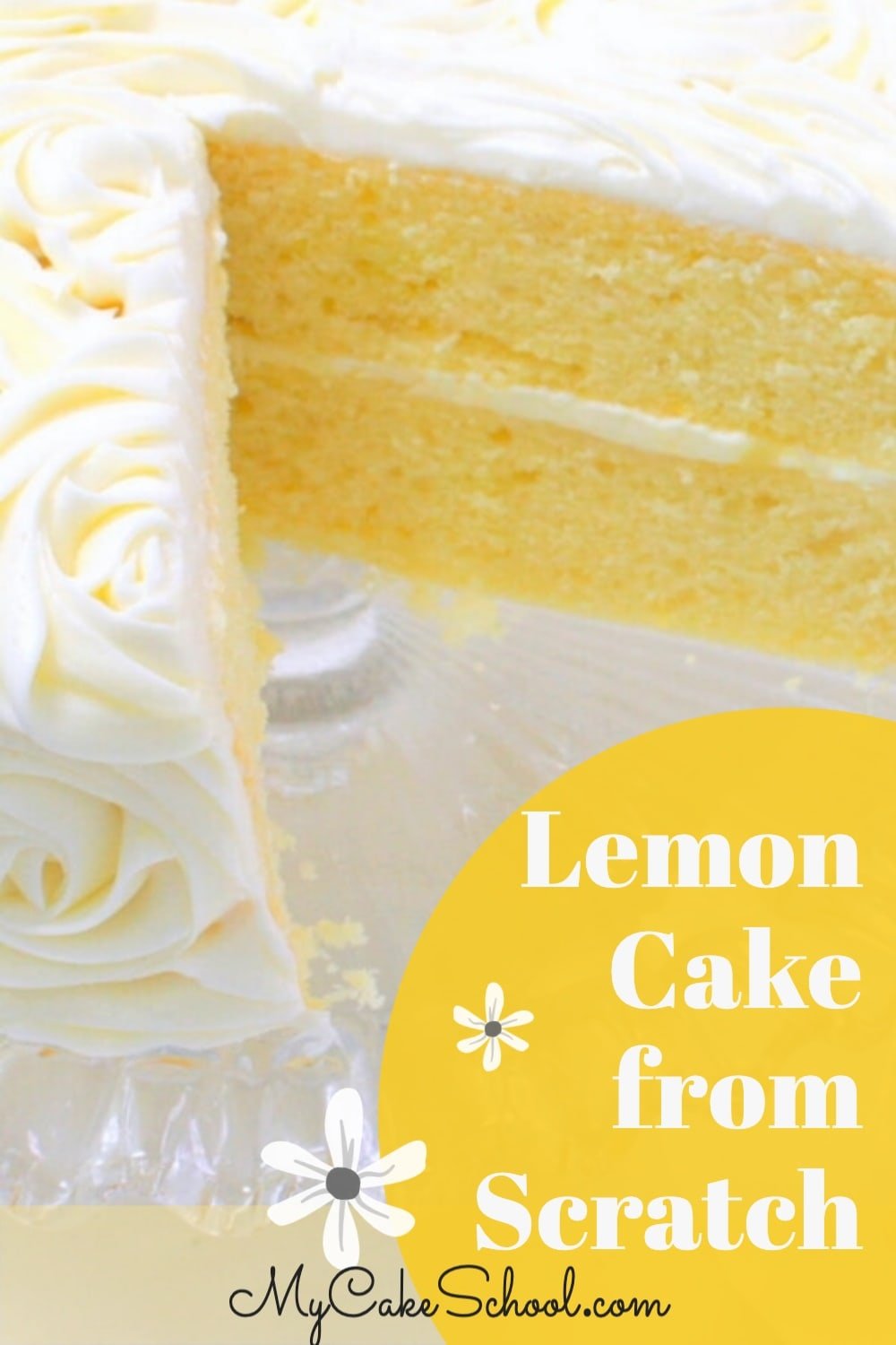 This moist, fluffy, and delicious Lemon Cake from Scratch recipe is the best!! Lemon Cake from Scratch