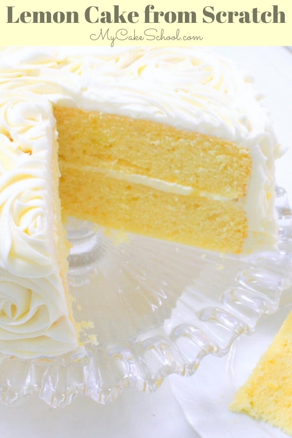 This Scratch Lemon Cake Recipe by MyCakeSchool.com is extremely moist and flavorful!