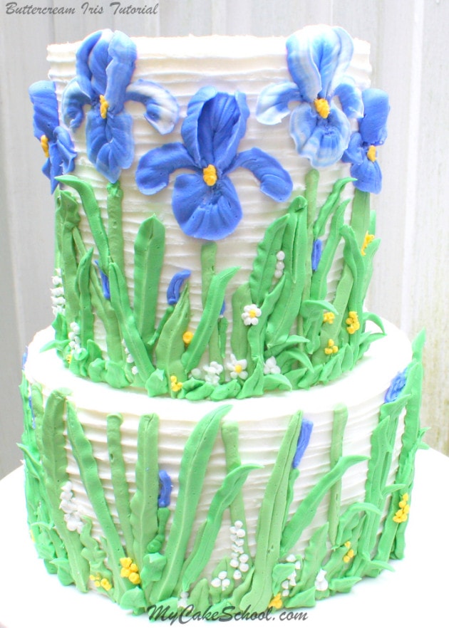 Buttercream Iris Tutorial~ MyCakeSchool.com Member Video Library