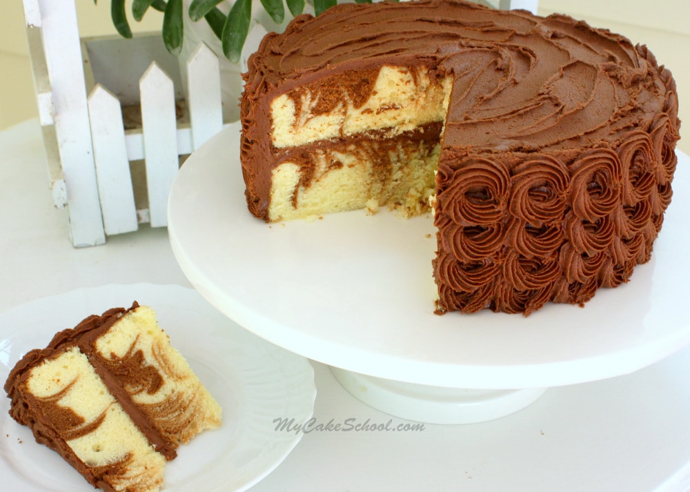 Moist and Delicious Marble Cake from Scratch! | My Cake School