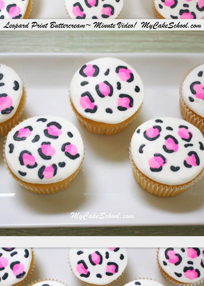 Learn how to make Leopard Print buttercream in this free My Cake School video tutorial!