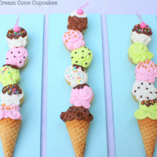 Adorable ice cream cone pull apart cupcakes! Free step by step cake tutorial and video! Learn Cake Decorating Online with MyCakeSchool.com!