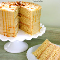 Delicious scratch Caramel Cake Recipe with Caramel Frosting! MyCakeSchool.com Online Cake Tutorials, Videos, and Recipes!