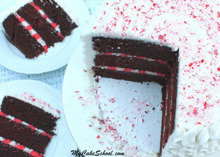 This amazing Candy Cane Cake recipe with festive striped filling is always a hit! Learn to make this delicious cake and festive striped filling in our free cake video tutorial! My Cake School.