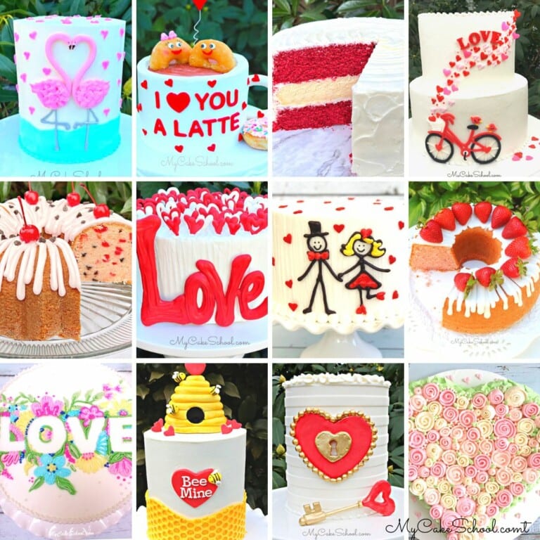 60+ Valentine's Day Cake Tutorials and Recipes